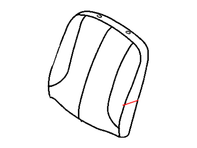 Dodge ZK961DVAA COVER Front Seat Back