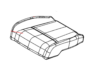 Dodge 1RB49DK7AA COVER Front Seat Cushion Bolster