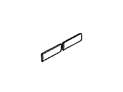 2002 Dodge Ram Wagon Door Moldings - 55274947AB