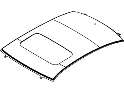 Chrysler 5008792AE PANEL Roof With Sunroof Opening