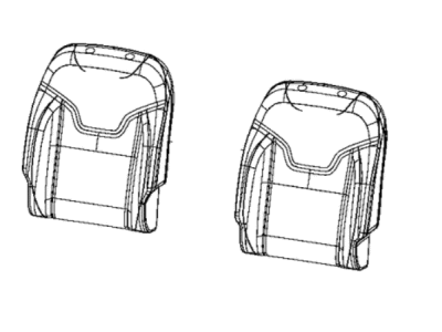 Jeep 7CT02LA8AA COVER Front Seat Back