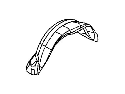 Mopar 55157412AB Wheelhouse Liner, Rear Passenger Side