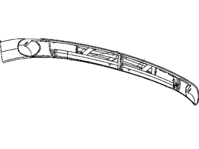Dodge 55077387AA BUMPER Grille Overslam