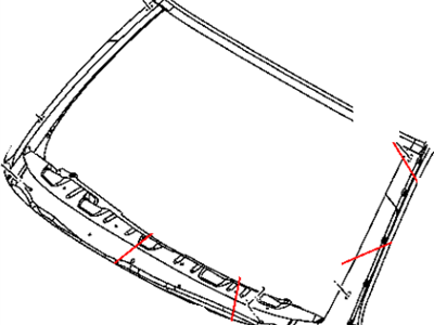 Dodge Windshield - 5139096AA