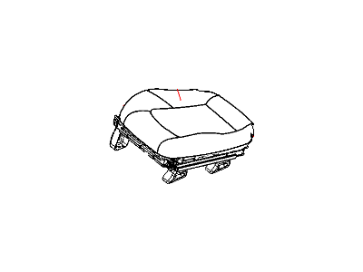 Chrysler Crossfire Seat Cushion - 1BF42XDVAA