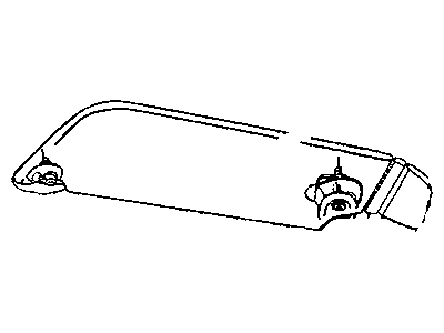 Jeep 1AL25BD1AA SUPPORT Visor