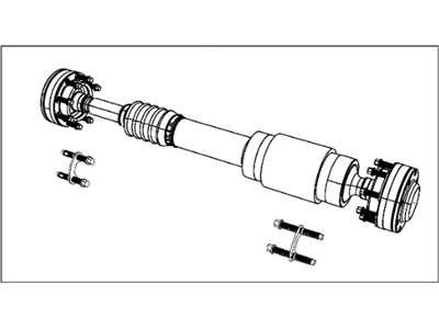 Jeep 52123553AA SHAFT Drive Rear 1-Piece