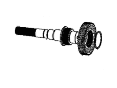 Dodge 68185015AA OUTPUT SHAFT Transfer Case