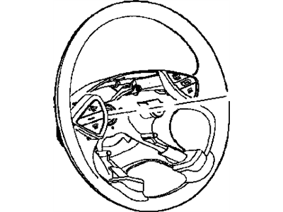 2008 Chrysler Pacifica Steering Wheel - 1BH411DVAB