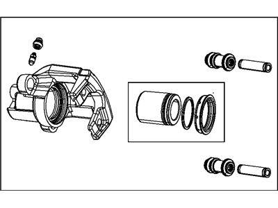 Dodge 68052380AA CALIPER ASSEMBLY Disc Brake Rear