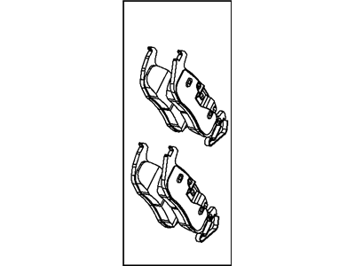 Dodge 68052386AA PAD KIT Rear Disc Brake