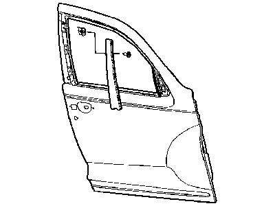 Chrysler 5288836AG APPLIQUE B Pillar Front Door