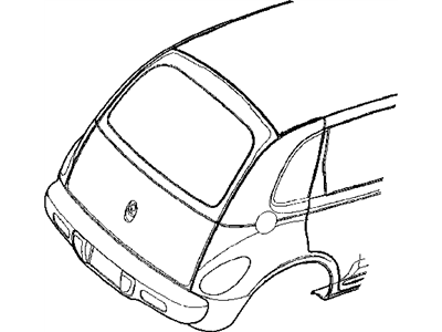 Chrysler 5288807AB MOLDING Liftgate Glass
