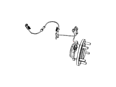 Ram 68267479AA SENSOR KIT Anti-Lock Brakes with bolt & grease