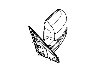 2015 Ram 3500 Car Mirror - 68142670AE