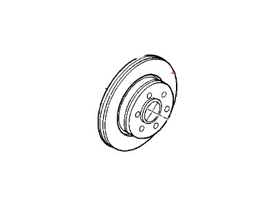 2002 Dodge Durango Brake Disc - 52009208