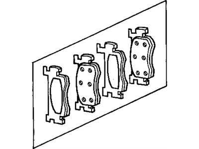 Dodge 4797400 PAD KIT Front Disc Brake