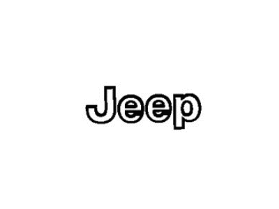 Mopar 68418944AA Nameplate, Black, Front