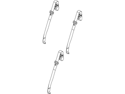 Jeep 5JX141J3AE SEAT BELT Retractor