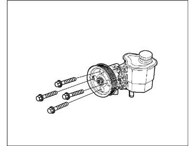 Chrysler Aspen Power Steering Pump - 52013976AB