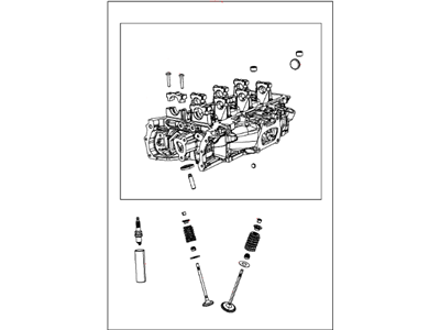 Dodge RL227451AA HEAD Cylinder With Valves