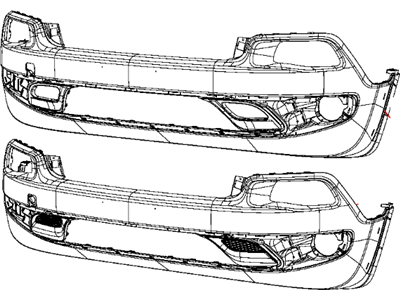 Jeep Cherokee Bumper - 68232097AB