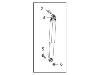 Jeep Gladiator Shock Absorber - 68465828AF