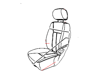 Ram 1SQ351D5AA COVER Front Seat Back