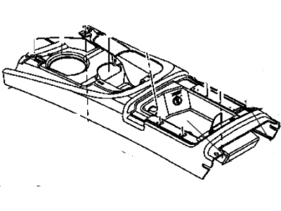 Dodge Center Console Base - 1JX801T5AA