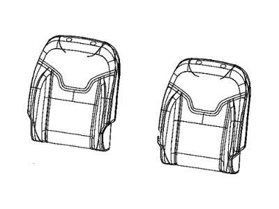 Jeep 6GD88LR5AC COVER Front Seat Back
