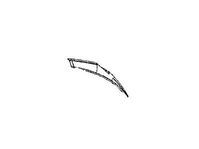 Mopar YQ83RXFAF Pillar Molding, Driver Side