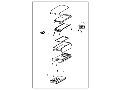 Jeep 5QZ71AVHAA ARMREST Console