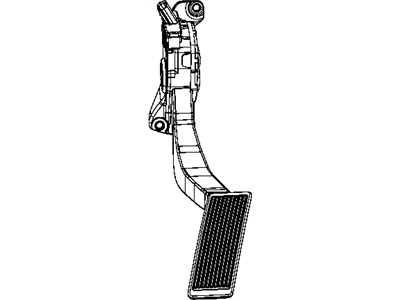 Chrysler 53032910AC PEDAL Accelerator With Sensor