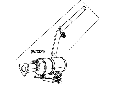 2008 Dodge Grand Caravan Catalytic Converter - 4721587AE