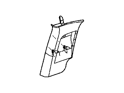 Ram 5HP44BD1AA MOLDING C Pillar