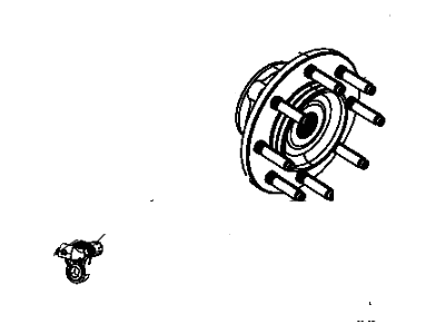 2008 Dodge Ram 3500 Wheel Hub - 2AMVH955AA