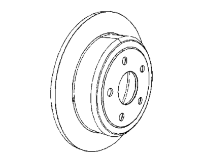 Jeep 68249592AA ROTOR Brake Rear