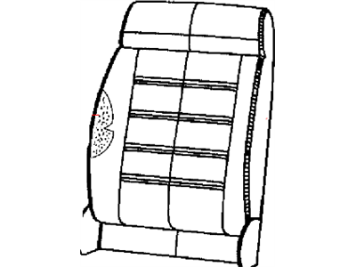 Jeep 5MG88DX9AA COVER Front Seat Back