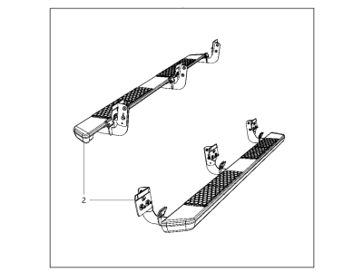 Ram 82211697AC RUNNING BOARD KIT Cab