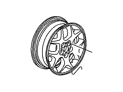 Dodge 5105712AA WHEEL Aluminum