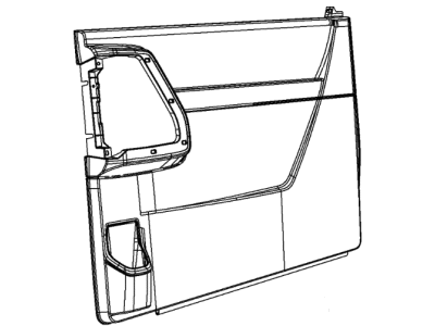Ram 1UW11BD1AA PANEL Sliding Door Trim