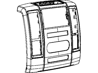 Ram 1EA951J8AC BEZEL Instrument Panel Center