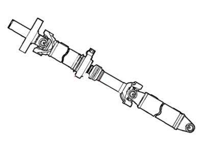 Dodge 52105502AE SHAFT Drive 2 Piece
