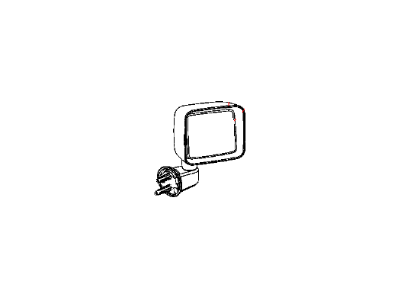 Jeep Wrangler Car Mirror - 68229613AA