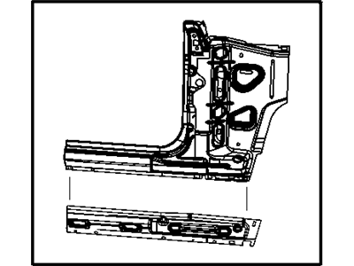 Jeep 68002322AD PANEL PACKAGE Body Side Aperture Front