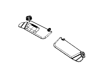 Dodge 1AR26DW1AA SUPPORT Visor