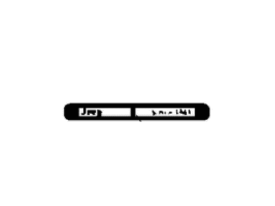 Jeep 5LR34JS3AA APPLIQUE Instrument Panel Grab Handle With Badge Cut Out