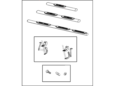 Dodge 82210049AE STEP KIT Tubular Side