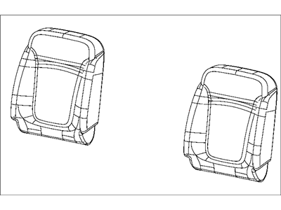 Dodge 5SP85DX9AA COVER Front Seat Back