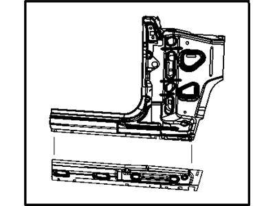 Jeep 68003226AF PANEL Body Side Aperture Front